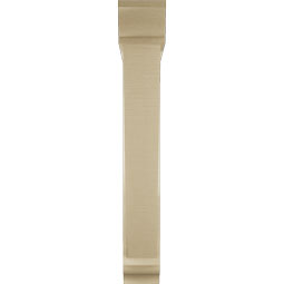 Ekena Millwork - BKTUR0554X34X38TRA01RCPR - Timberthane Faux Wood Traditional Style Bracket w/ Offset Brace, Traditional Ends, 5 1/2"W x 34"D x 38"H, Primed Tan