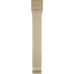 Ekena Millwork - BKTUR0554X34X40TRA01RCPR - Timberthane Faux Wood Traditional Style Bracket w/ Offset Brace, Traditional Ends, 5 1/2"W x 34"D x 40"H, Primed Tan