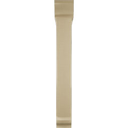 Ekena Millwork - BKTUR0554X34X42TRA01RCPR - Timberthane Faux Wood Traditional Style Bracket w/ Offset Brace, Traditional Ends, 5 1/2"W x 34"D x 42"H, Primed Tan