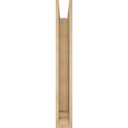 Ekena Millwork - BKTUR0554X34X42TRA01RCPR - Timberthane Faux Wood Traditional Style Bracket w/ Offset Brace, Traditional Ends, 5 1/2"W x 34"D x 42"H, Primed Tan