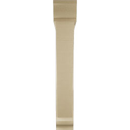 Ekena Millwork - BKTUR0554X36X36TRA01RCPR - Timberthane Faux Wood Traditional Style Bracket w/ Offset Brace, Traditional Ends, 5 1/2"W x 36"D x 36"H, Primed Tan