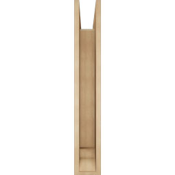 Ekena Millwork - BKTUR0554X36X36TRA01RCPR - Timberthane Faux Wood Traditional Style Bracket w/ Offset Brace, Traditional Ends, 5 1/2"W x 36"D x 36"H, Primed Tan