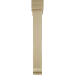 Ekena Millwork - BKTUR0554X36X40TRA01RCPR - Timberthane Faux Wood Traditional Style Bracket w/ Offset Brace, Traditional Ends, 5 1/2"W x 36"D x 40"H, Primed Tan