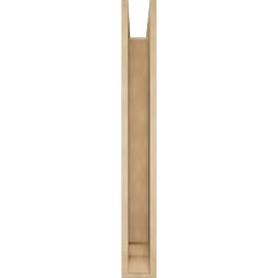 Ekena Millwork - BKTUR0554X36X44TRA01RCPR - Timberthane Faux Wood Traditional Style Bracket w/ Offset Brace, Traditional Ends, 5 1/2"W x 36"D x 44"H, Primed Tan