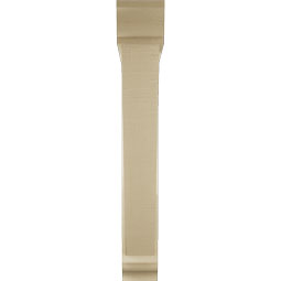 Ekena Millwork - BKTUR0554X38X38TRA01RCPR - Timberthane Faux Wood Traditional Style Bracket w/ Offset Brace, Traditional Ends, 5 1/2"W x 38"D x 38"H, Primed Tan