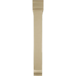 Ekena Millwork - BKTUR0554X38X44TRA01RCPR - Timberthane Faux Wood Traditional Style Bracket w/ Offset Brace, Traditional Ends, 5 1/2"W x 38"D x 44"H, Primed Tan