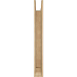 Ekena Millwork - BKTUR0554X38X44TRA01RCPR - Timberthane Faux Wood Traditional Style Bracket w/ Offset Brace, Traditional Ends, 5 1/2"W x 38"D x 44"H, Primed Tan