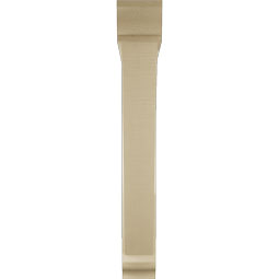 Ekena Millwork - BKTUR0554X40X40TRA01RCPR - Timberthane Faux Wood Traditional Style Bracket w/ Offset Brace, Traditional Ends, 5 1/2"W x 40"D x 40"H, Primed Tan