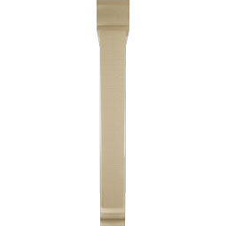 Ekena Millwork - BKTUR0554X40X44TRA01RCPR - Timberthane Faux Wood Traditional Style Bracket w/ Offset Brace, Traditional Ends, 5 1/2"W x 40"D x 44"H, Primed Tan