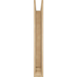 Ekena Millwork - BKTUR0554X40X44TRA01RCPR - Timberthane Faux Wood Traditional Style Bracket w/ Offset Brace, Traditional Ends, 5 1/2"W x 40"D x 44"H, Primed Tan