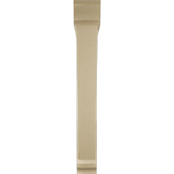 Ekena Millwork - BKTUR0554X42X42TRA01RCPR - Timberthane Faux Wood Traditional Style Bracket w/ Offset Brace, Traditional Ends, 5 1/2"W x 42"D x 42"H, Primed Tan