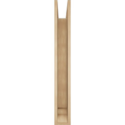 Ekena Millwork - BKTUR0554X42X42TRA01RCPR - Timberthane Faux Wood Traditional Style Bracket w/ Offset Brace, Traditional Ends, 5 1/2"W x 42"D x 42"H, Primed Tan