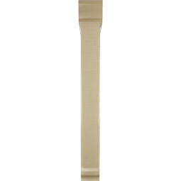 Ekena Millwork - BKTUR0554X42X48TRA01RCPR - Timberthane Faux Wood Traditional Style Bracket w/ Offset Brace, Traditional Ends, 5 1/2"W x 42"D x 48"H, Primed Tan