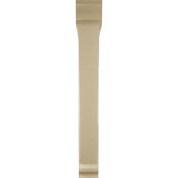 Ekena Millwork - BKTUR0554X44X44TRA01RCPR - Timberthane Faux Wood Traditional Style Bracket w/ Offset Brace, Traditional Ends, 5 1/2"W x 44"D x 44"H, Primed Tan