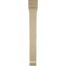 Ekena Millwork - BKTUR0554X46X46TRA01RCPR - Timberthane Faux Wood Traditional Style Bracket w/ Offset Brace, Traditional Ends, 5 1/2"W x 46"D x 46"H, Primed Tan