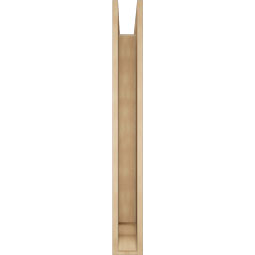 Ekena Millwork - BKTUR0554X46X46TRA01RCPR - Timberthane Faux Wood Traditional Style Bracket w/ Offset Brace, Traditional Ends, 5 1/2"W x 46"D x 46"H, Primed Tan