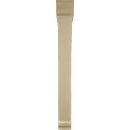 Ekena Millwork - BKTUR0554X48X48TRA01RCPR - Timberthane Faux Wood Traditional Style Bracket w/ Offset Brace, Traditional Ends, 5 1/2"W x 48"D x 48"H, Primed Tan