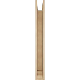 Ekena Millwork - BKTUR0554X48X48TRA01RCPR - Timberthane Faux Wood Traditional Style Bracket w/ Offset Brace, Traditional Ends, 5 1/2"W x 48"D x 48"H, Primed Tan