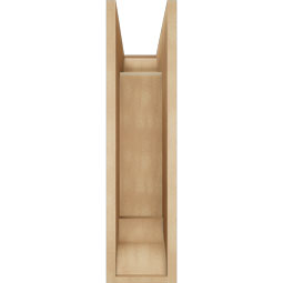 Ekena Millwork - BKTUR0756X18X30TRA01RCPR - Timberthane Faux Wood Traditional Style Bracket w/ Offset Brace, Traditional Ends, 7 1/2"W x 18"D x 30"H, Primed Tan