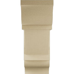Ekena Millwork - BKTUR0756X20X20TRA01RCPR - Timberthane Faux Wood Traditional Style Bracket w/ Offset Brace, Traditional Ends, 7 1/2"W x 20"D x 20"H, Primed Tan