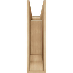 Ekena Millwork - BKTUR0756X20X28TRA01RCPR - Timberthane Faux Wood Traditional Style Bracket w/ Offset Brace, Traditional Ends, 7 1/2"W x 20"D x 28"H, Primed Tan