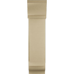 Ekena Millwork - BKTUR0756X20X32TRA01RCPR - Timberthane Faux Wood Traditional Style Bracket w/ Offset Brace, Traditional Ends, 7 1/2"W x 20"D x 32"H, Primed Tan