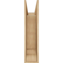 Ekena Millwork - BKTUR0756X20X32TRA01RCPR - Timberthane Faux Wood Traditional Style Bracket w/ Offset Brace, Traditional Ends, 7 1/2"W x 20"D x 32"H, Primed Tan