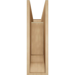 Ekena Millwork - BKTUR0756X22X26TRA01RCPR - Timberthane Faux Wood Traditional Style Bracket w/ Offset Brace, Traditional Ends, 7 1/2"W x 22"D x 26"H, Primed Tan