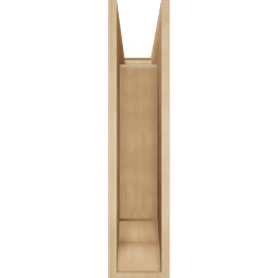 Ekena Millwork - BKTUR0756X22X34TRA01RCPR - Timberthane Faux Wood Traditional Style Bracket w/ Offset Brace, Traditional Ends, 7 1/2"W x 22"D x 34"H, Primed Tan