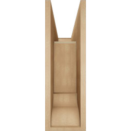 Ekena Millwork - BKTUR0756X24X24TRA01RCPR - Timberthane Faux Wood Traditional Style Bracket w/ Offset Brace, Traditional Ends, 7 1/2"W x 24"D x 24"H, Primed Tan