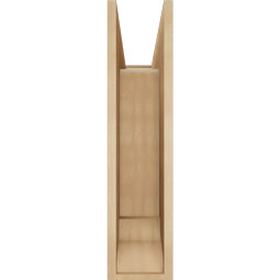 Ekena Millwork - BKTUR0756X24X32TRA01RCPR - Timberthane Faux Wood Traditional Style Bracket w/ Offset Brace, Traditional Ends, 7 1/2"W x 24"D x 32"H, Primed Tan