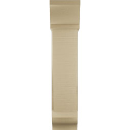 Ekena Millwork - BKTUR0756X24X36TRA01RCPR - Timberthane Faux Wood Traditional Style Bracket w/ Offset Brace, Traditional Ends, 7 1/2"W x 24"D x 36"H, Primed Tan