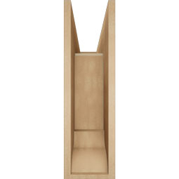Ekena Millwork - BKTUR0756X26X26TRA01RCPR - Timberthane Faux Wood Traditional Style Bracket w/ Offset Brace, Traditional Ends, 7 1/2"W x 26"D x 26"H, Primed Tan