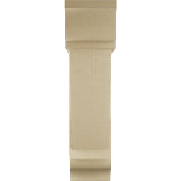 Ekena Millwork - BKTUR0756X26X30TRA01RCPR - Timberthane Faux Wood Traditional Style Bracket w/ Offset Brace, Traditional Ends, 7 1/2"W x 26"D x 30"H, Primed Tan