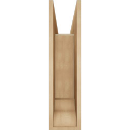 Ekena Millwork - BKTUR0756X26X30TRA01RCPR - Timberthane Faux Wood Traditional Style Bracket w/ Offset Brace, Traditional Ends, 7 1/2"W x 26"D x 30"H, Primed Tan