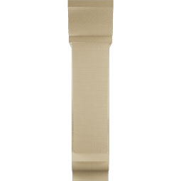 Ekena Millwork - BKTUR0756X26X34TRA01RCPR - Timberthane Faux Wood Traditional Style Bracket w/ Offset Brace, Traditional Ends, 7 1/2"W x 26"D x 34"H, Primed Tan