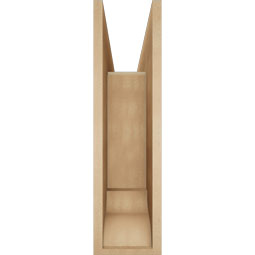 Ekena Millwork - BKTUR0756X28X28TRA01RCPR - Timberthane Faux Wood Traditional Style Bracket w/ Offset Brace, Traditional Ends, 7 1/2"W x 28"D x 28"H, Primed Tan