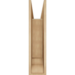 Ekena Millwork - BKTUR0756X28X32TRA01RCPR - Timberthane Faux Wood Traditional Style Bracket w/ Offset Brace, Traditional Ends, 7 1/2"W x 28"D x 32"H, Primed Tan