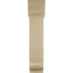 Ekena Millwork - BKTUR0756X28X36TRA01RCPR - Timberthane Faux Wood Traditional Style Bracket w/ Offset Brace, Traditional Ends, 7 1/2"W x 28"D x 36"H, Primed Tan