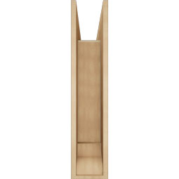 Ekena Millwork - BKTUR0756X28X36TRA01RCPR - Timberthane Faux Wood Traditional Style Bracket w/ Offset Brace, Traditional Ends, 7 1/2"W x 28"D x 36"H, Primed Tan