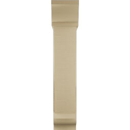 Ekena Millwork - BKTUR0756X28X40TRA01RCPR - Timberthane Faux Wood Traditional Style Bracket w/ Offset Brace, Traditional Ends, 7 1/2"W x 28"D x 40"H, Primed Tan