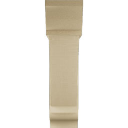Ekena Millwork - BKTUR0756X30X30TRA01RCPR - Timberthane Faux Wood Traditional Style Bracket w/ Offset Brace, Traditional Ends, 7 1/2"W x 30"D x 30"H, Primed Tan