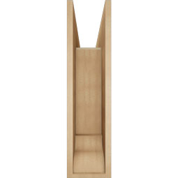 Ekena Millwork - BKTUR0756X30X30TRA01RCPR - Timberthane Faux Wood Traditional Style Bracket w/ Offset Brace, Traditional Ends, 7 1/2"W x 30"D x 30"H, Primed Tan