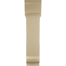 Ekena Millwork - BKTUR0756X30X34TRA01RCPR - Timberthane Faux Wood Traditional Style Bracket w/ Offset Brace, Traditional Ends, 7 1/2"W x 30"D x 34"H, Primed Tan