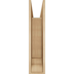 Ekena Millwork - BKTUR0756X30X34TRA01RCPR - Timberthane Faux Wood Traditional Style Bracket w/ Offset Brace, Traditional Ends, 7 1/2"W x 30"D x 34"H, Primed Tan