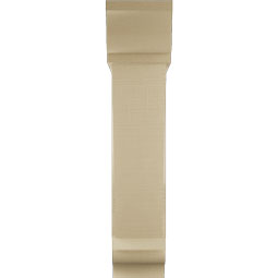 Ekena Millwork - BKTUR0756X30X36TRA01RCPR - Timberthane Faux Wood Traditional Style Bracket w/ Offset Brace, Traditional Ends, 7 1/2"W x 30"D x 36"H, Primed Tan