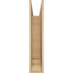 Ekena Millwork - BKTUR0756X30X38TRA01RCPR - Timberthane Faux Wood Traditional Style Bracket w/ Offset Brace, Traditional Ends, 7 1/2"W x 30"D x 38"H, Primed Tan