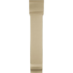 Ekena Millwork - BKTUR0756X30X42TRA01RCPR - Timberthane Faux Wood Traditional Style Bracket w/ Offset Brace, Traditional Ends, 7 1/2"W x 30"D x 42"H, Primed Tan