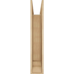 Ekena Millwork - BKTUR0756X30X42TRA01RCPR - Timberthane Faux Wood Traditional Style Bracket w/ Offset Brace, Traditional Ends, 7 1/2"W x 30"D x 42"H, Primed Tan