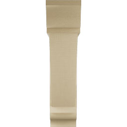 Ekena Millwork - BKTUR0756X32X32TRA01RCPR - Timberthane Faux Wood Traditional Style Bracket w/ Offset Brace, Traditional Ends, 7 1/2"W x 32"D x 32"H, Primed Tan